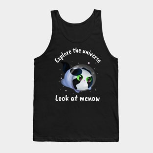 Cosmic Cat Exploring the Universe Tank Top